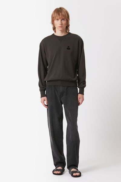 Sweatshirt logo mike - Noir délavé - Man - 2