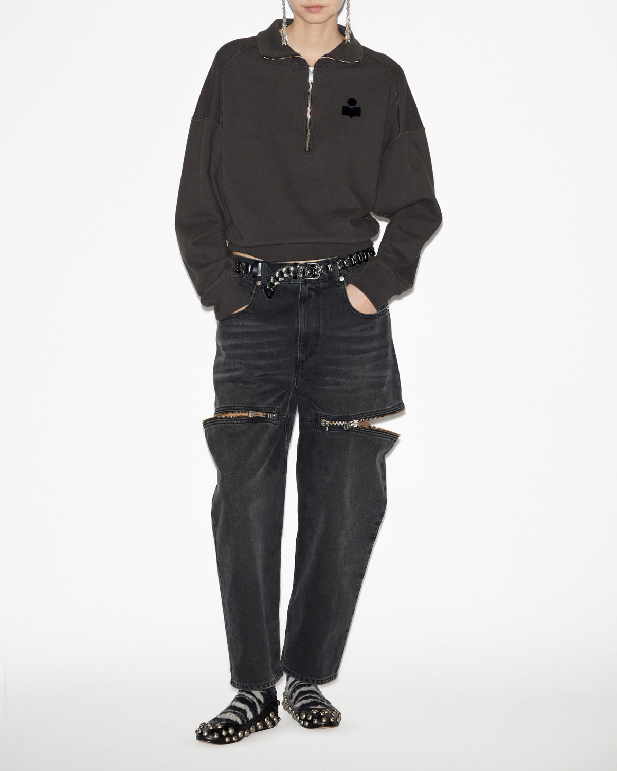 Ross sweatshirt Woman Black 4