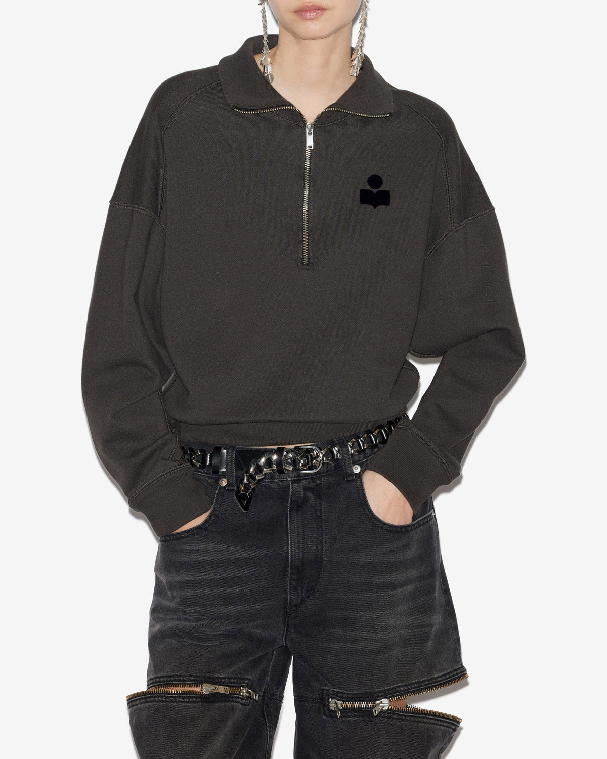 Ross sweatshirt Woman Black 5