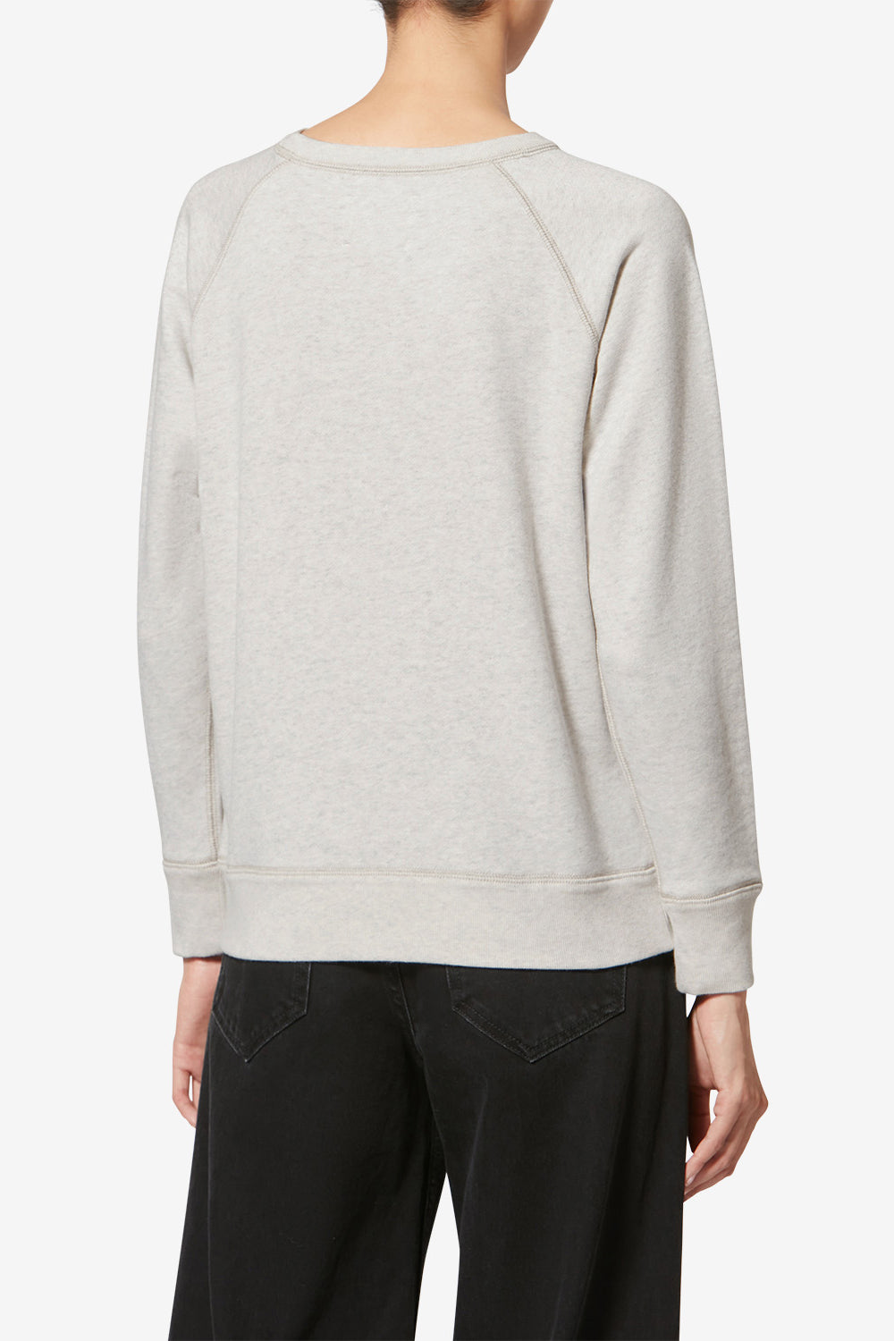 Millyny cotton sweatshirt with logo - Ecru - Woman - 5