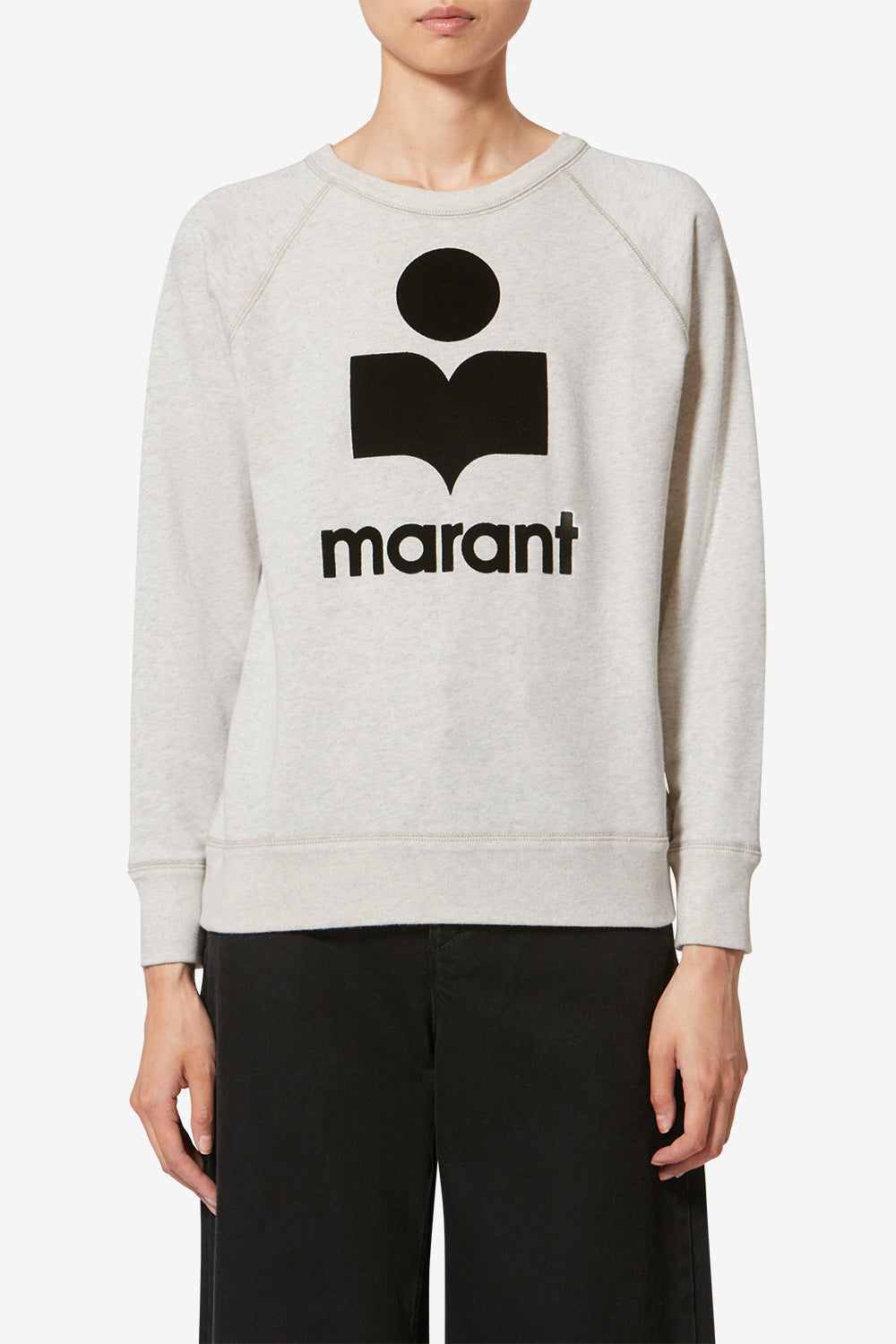 Millyny cotton sweatshirt with logo - Ecru - Woman - 4