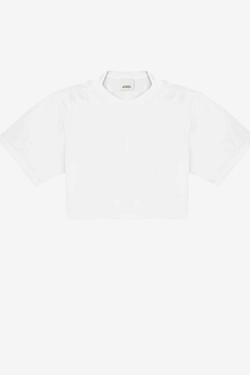 T-shirt court en coton uni laurea - Blanc - Woman - 1