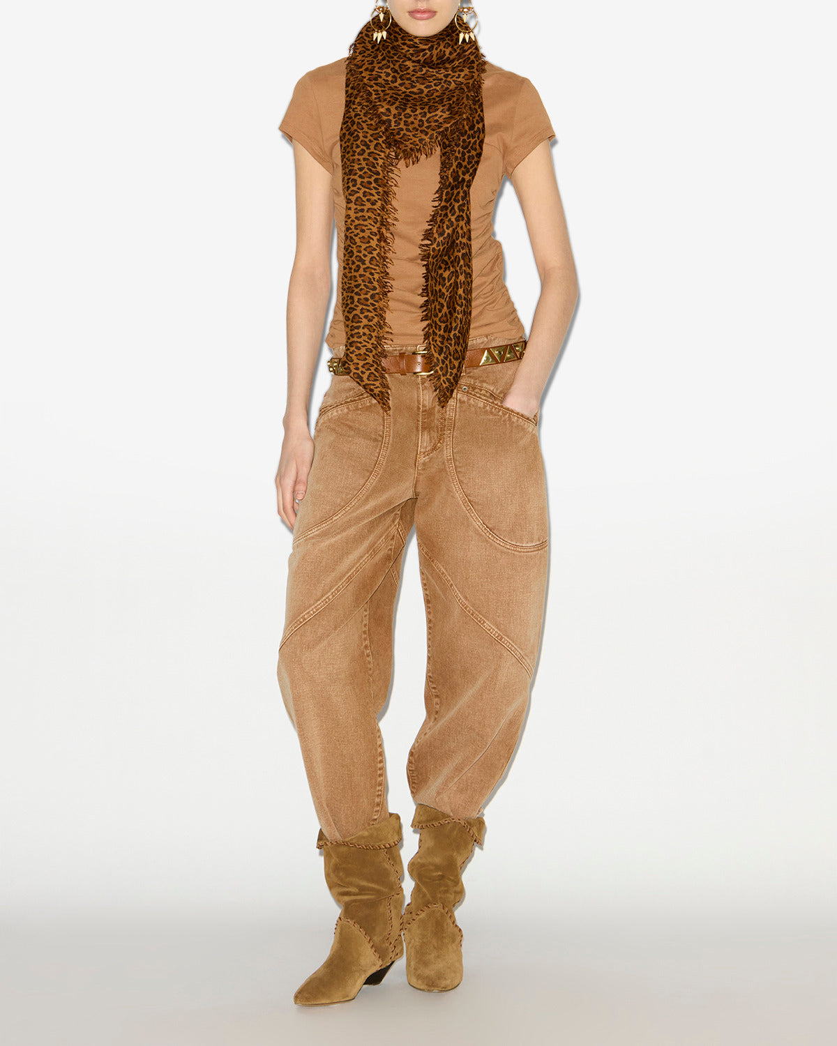 Camiseta maelie Woman Caramel 4