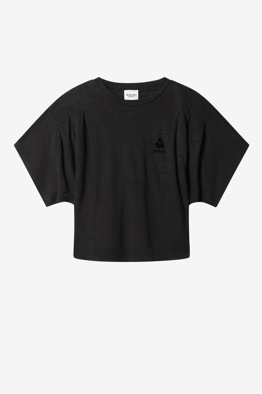 T-shirt à logo kyanzae en lin - Noir - Woman - 1