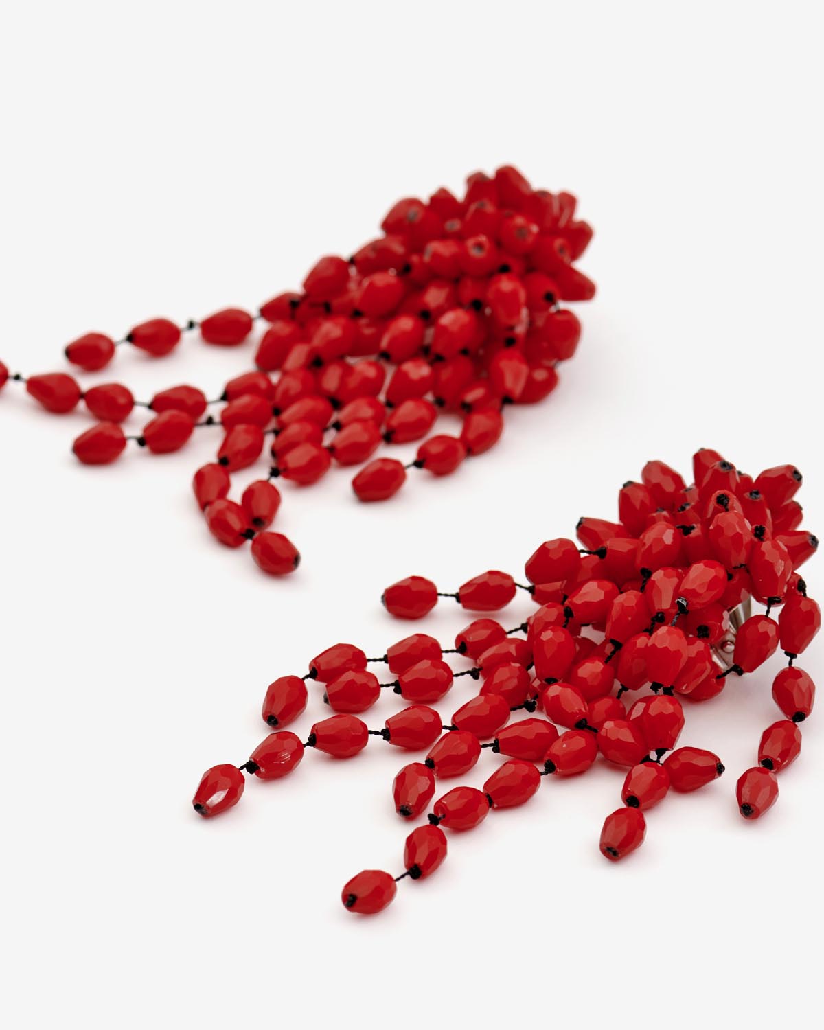 Pendientes hanabi Woman Red-silver 2