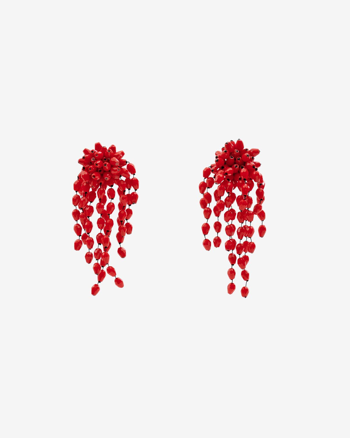 Pendientes hanabi Woman Red-silver 3
