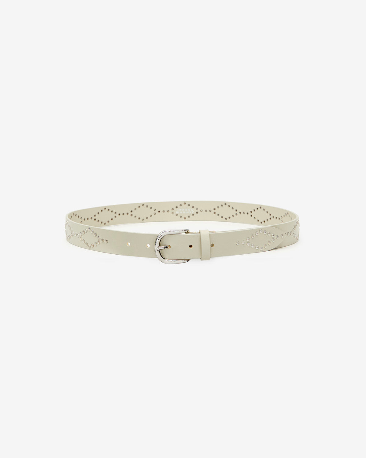 Liliana belt Woman Chalk-silver 1