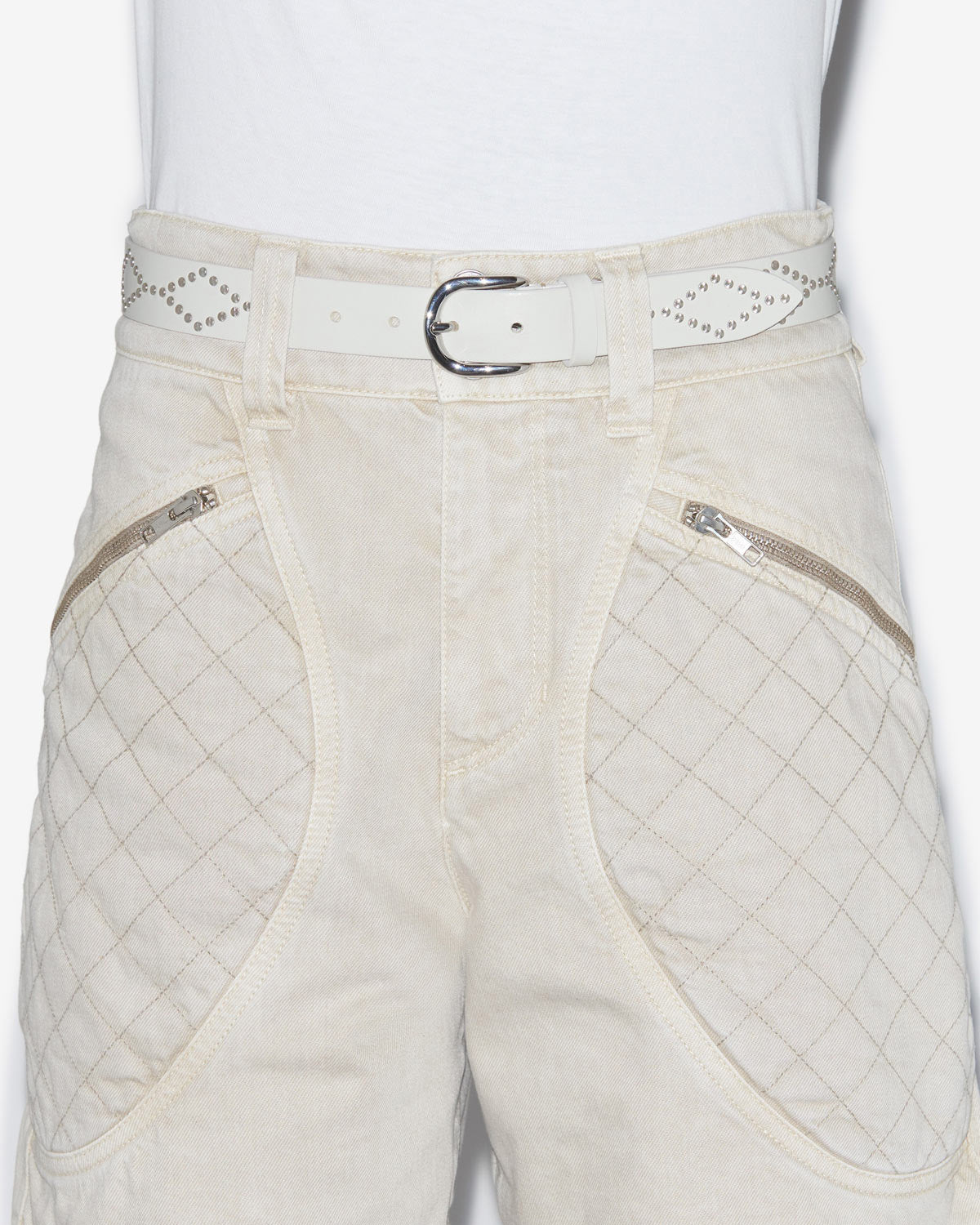 Ceinture liliana Woman Écru-argenté 4