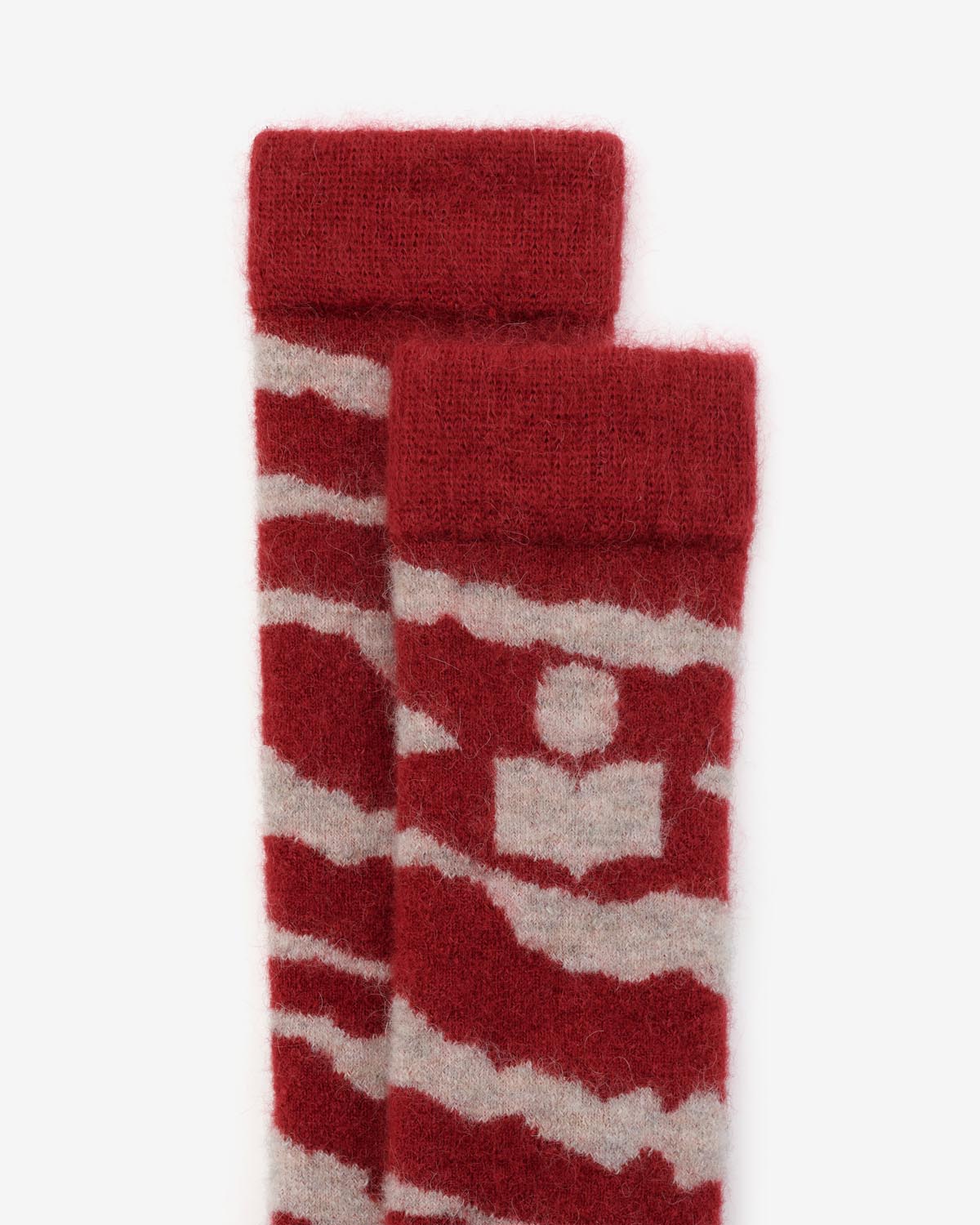 Chaussettes shona Woman Framboise-beige 2