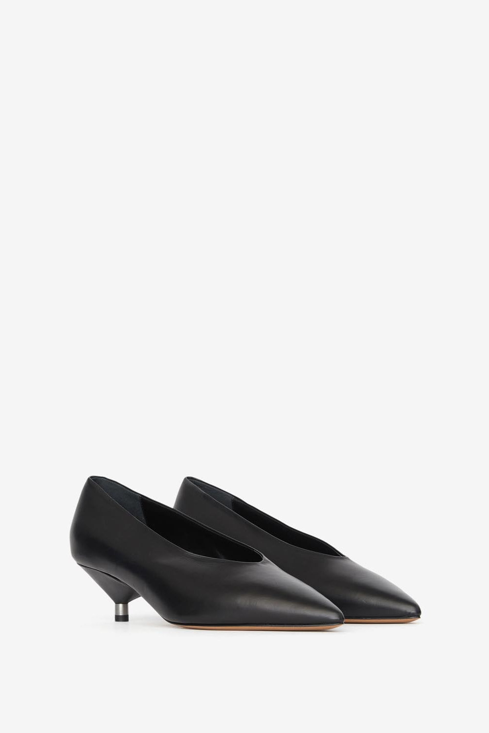 Ebisa calfskin leather pumps - Black - Woman - 3