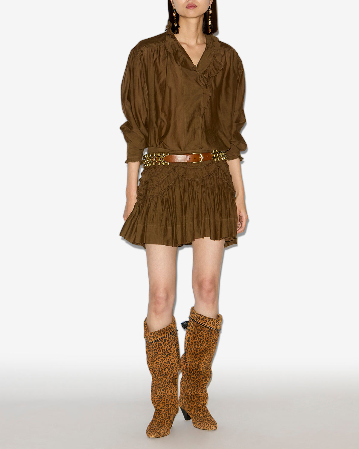 Pamias トップス Woman Dark khaki 4