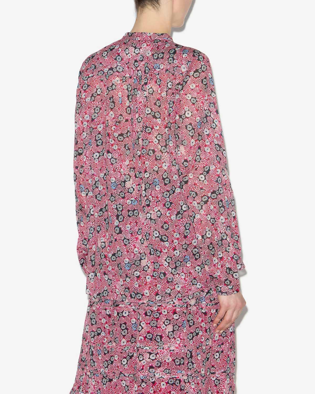 Maria blouse Woman Raspberry-black 3