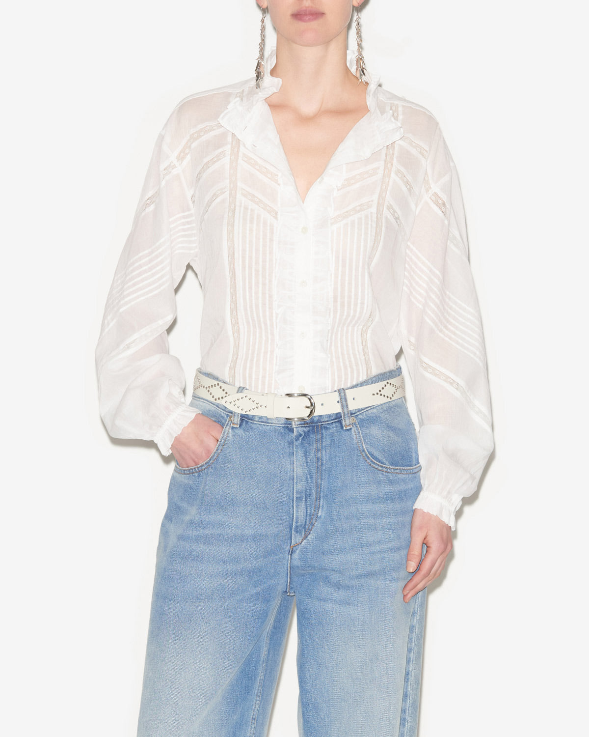 Blusa gaia Woman Bianco 5