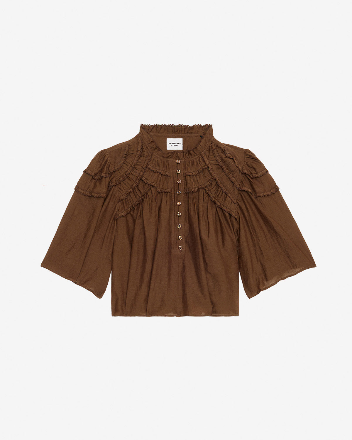Top carmen Woman Dark khaki 1