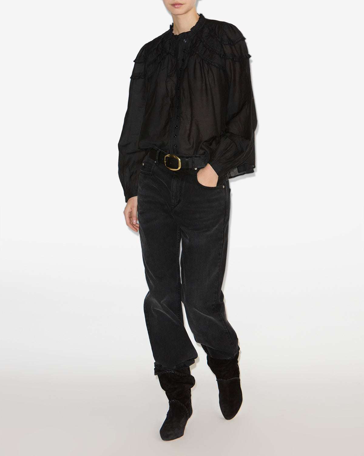 Christa blouse Woman Black 4