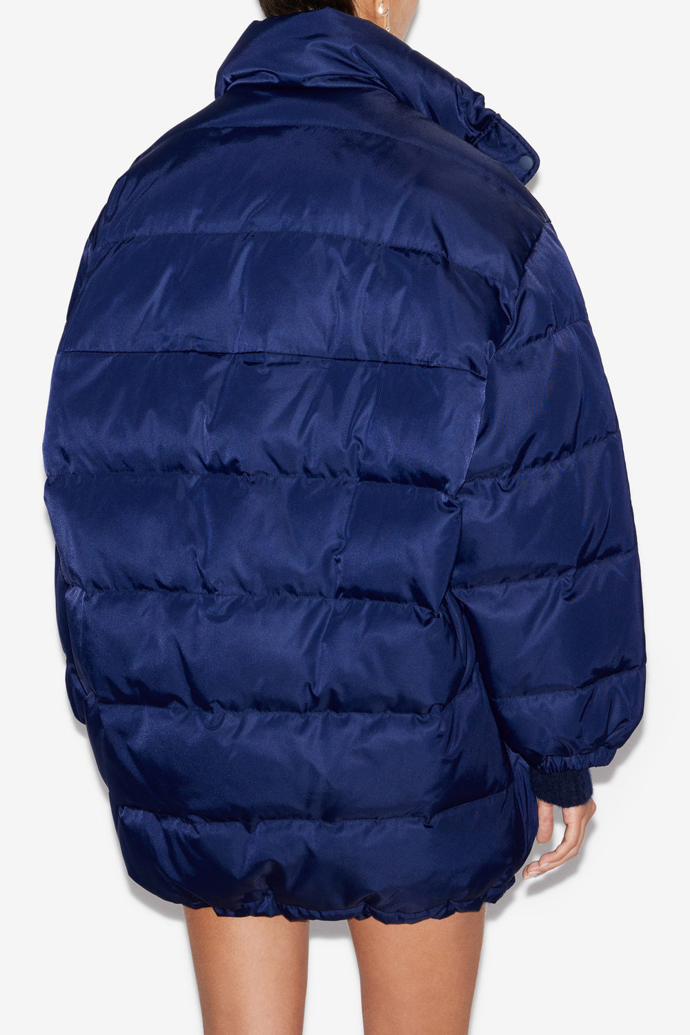 Belize plain-colored mid-length down coat - Midnight - Woman - 5