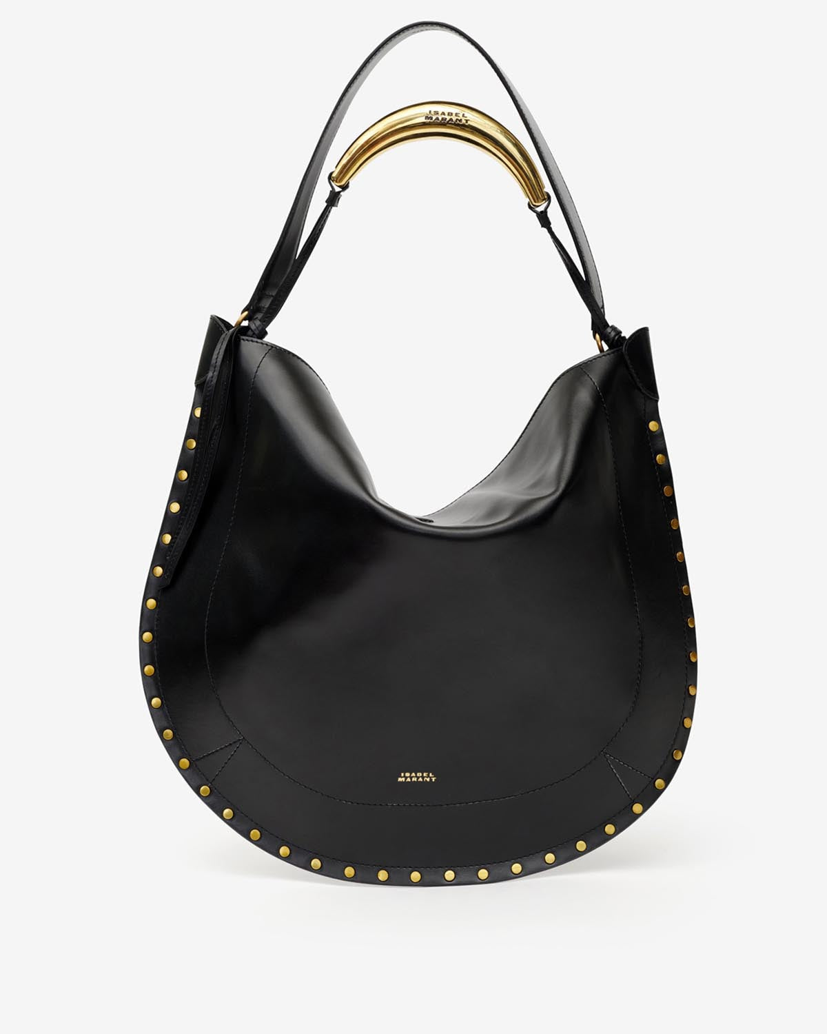 Tasche Oskan Hobo Soft Damen black and gold | ISABEL MARANT 