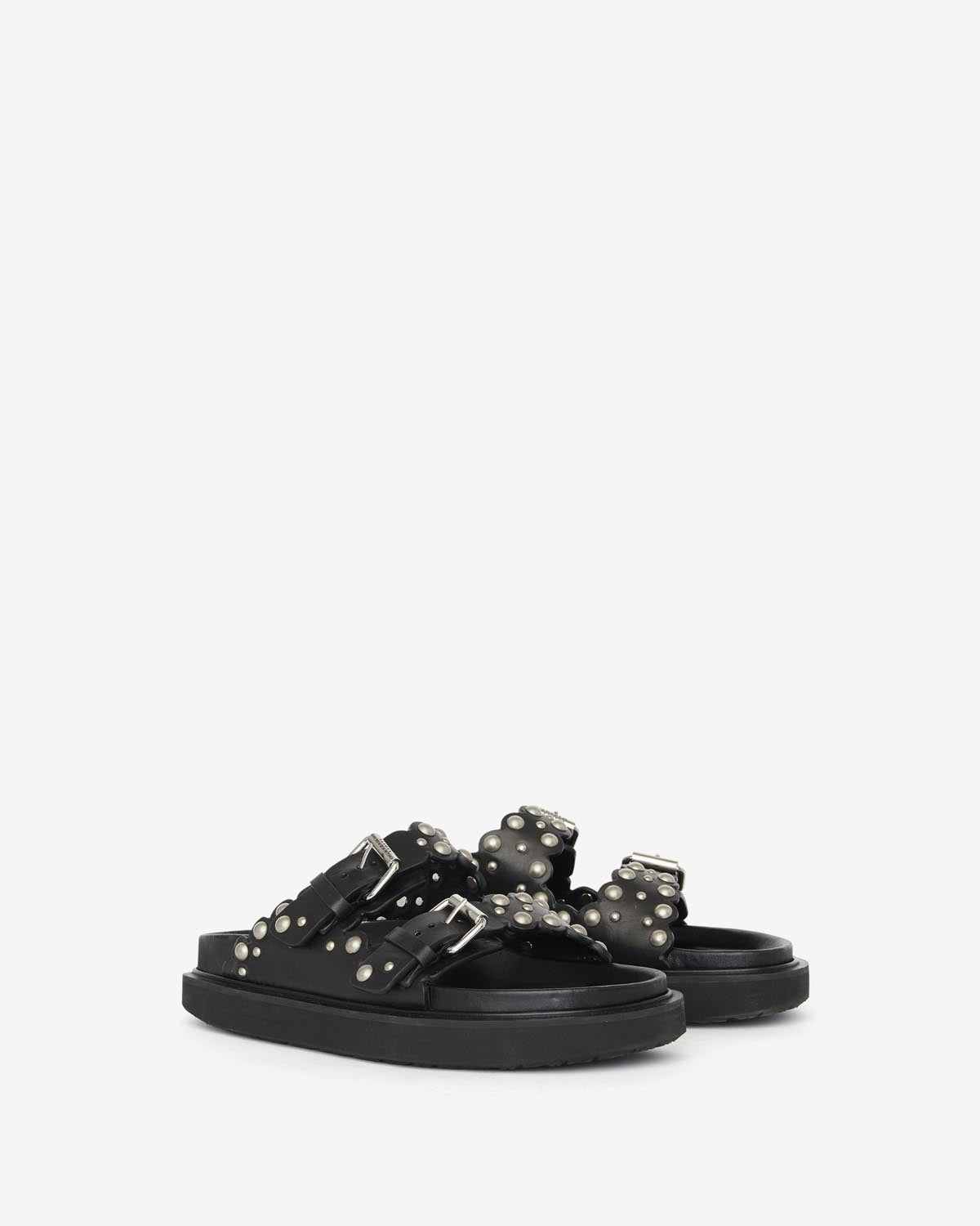 Sandalias lennya Woman Black and silver 4