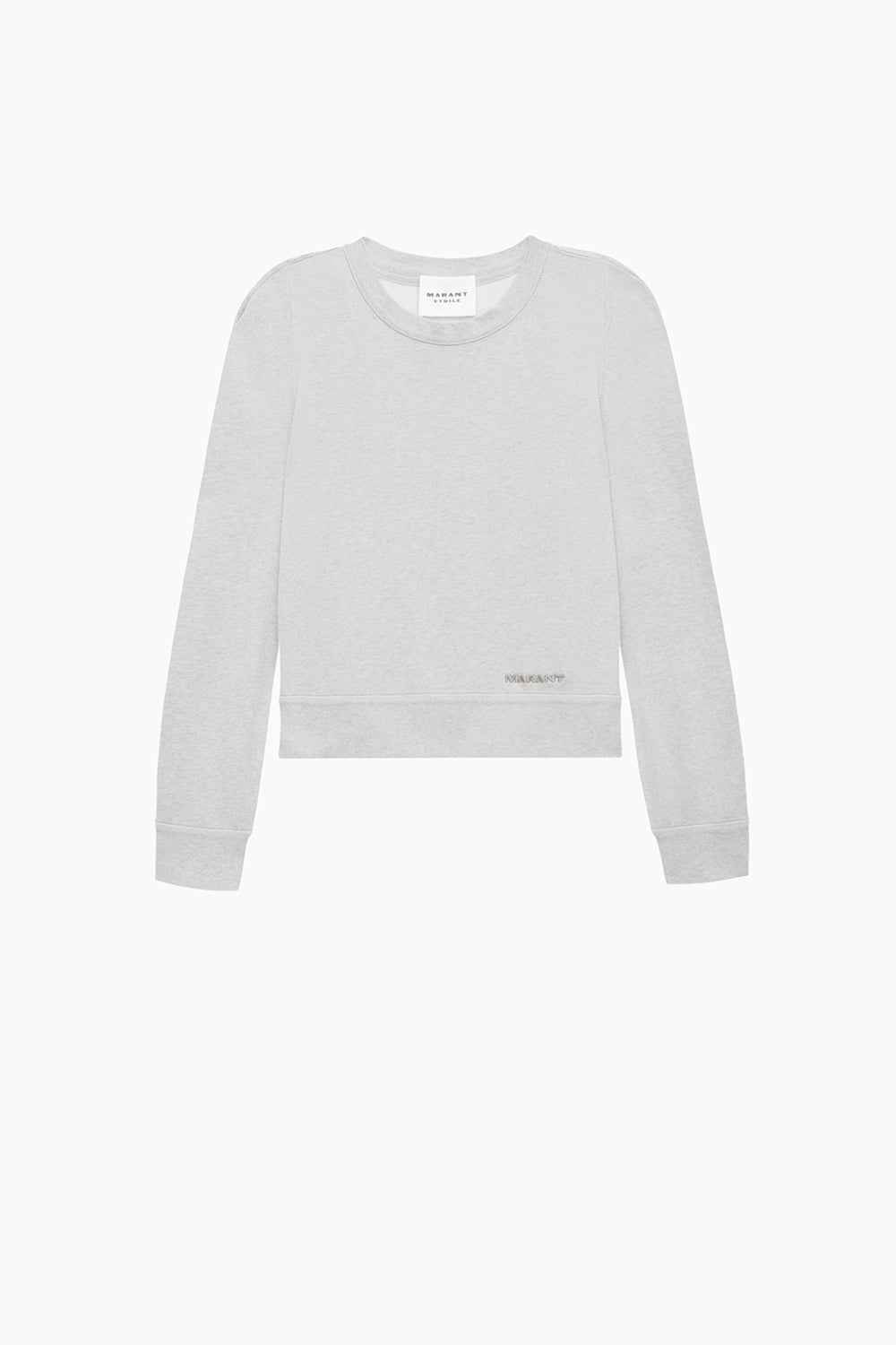 Prissa cotton sweatshirt with structured shoulders - Gray - Woman - 1