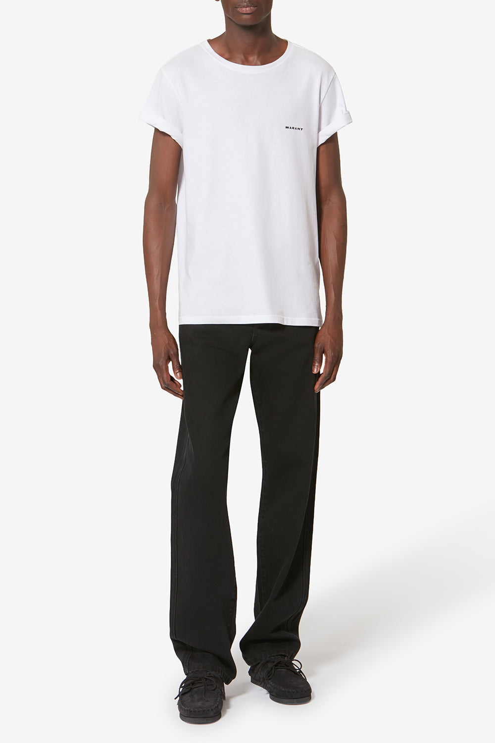 T-shirt à manches courtes en coton uni zafferh - Blanc - Man - 2