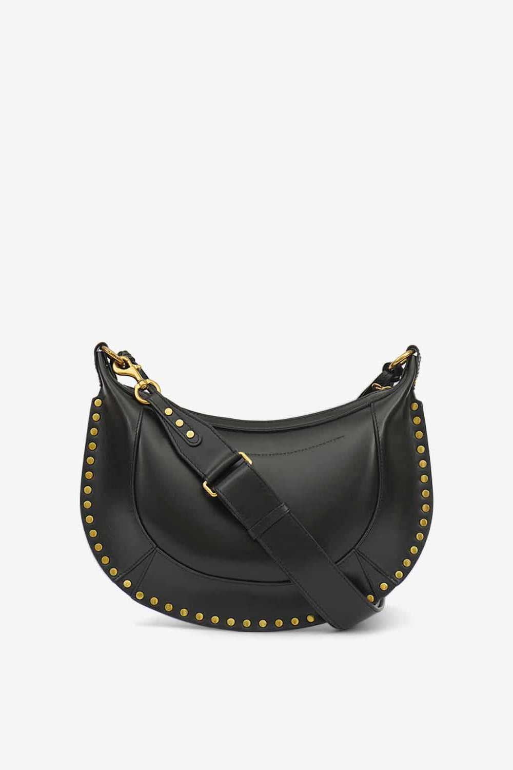 Borsa da portare a mano e a spalla in pelle di vitello naoko - Black and gold - Woman - 3