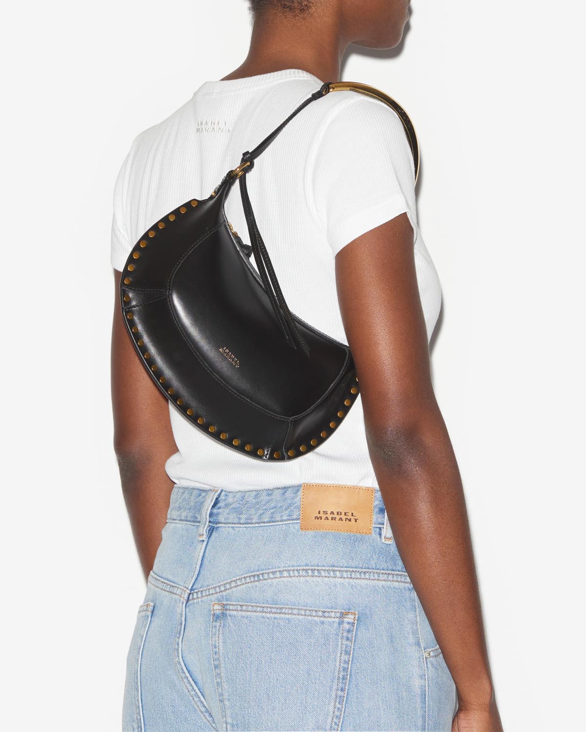 Oskan moon バッグ Woman Black and gold 4