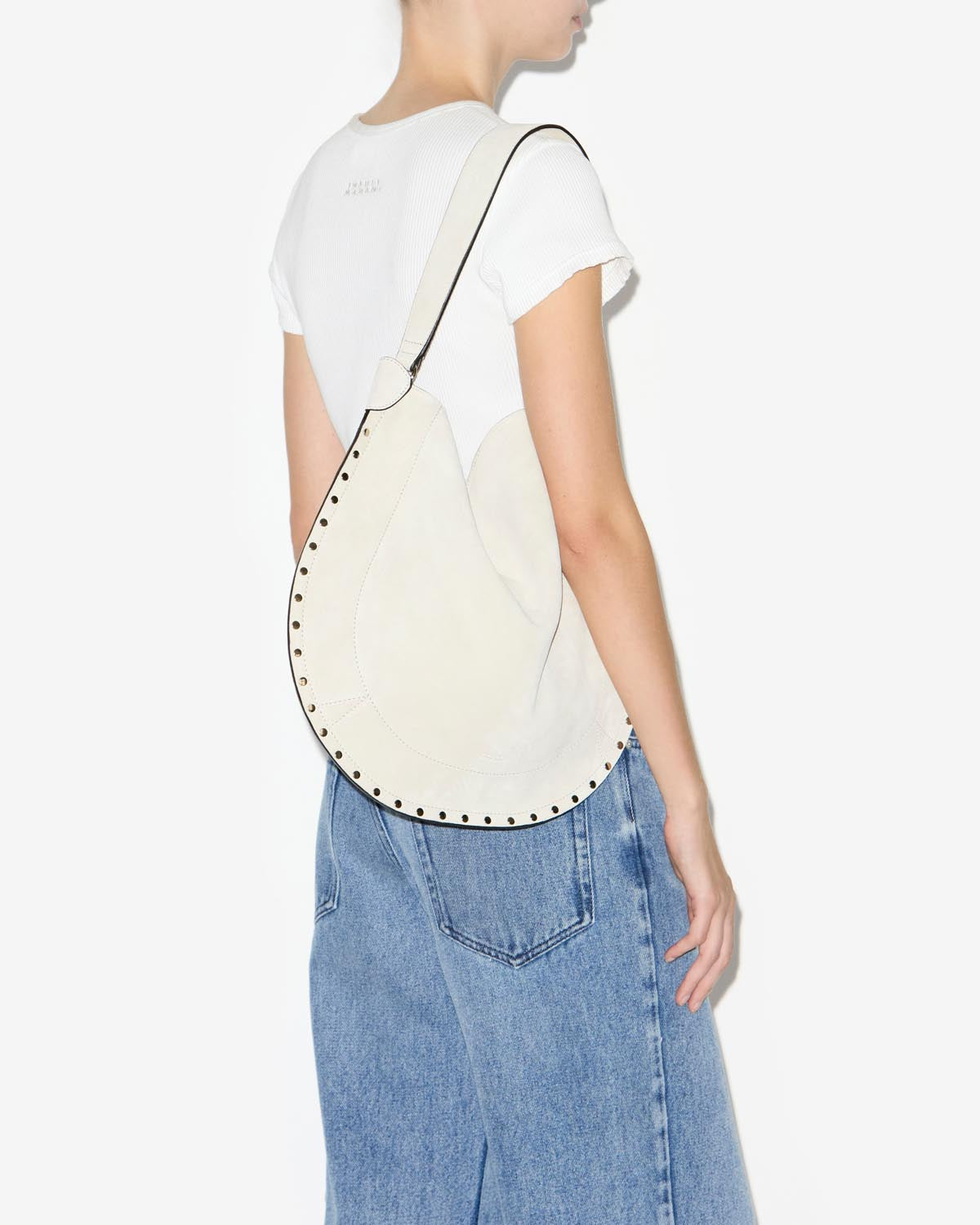 Oskan hobo soft bag Woman Chalk 4