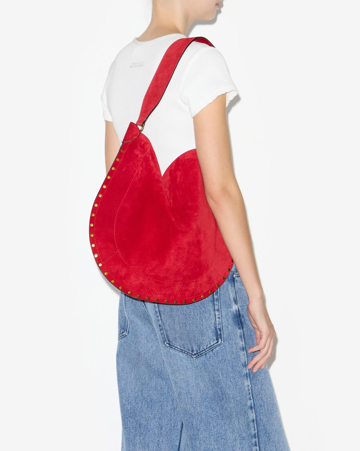 Borsa oskan hobo soft Woman Scarlet red 4