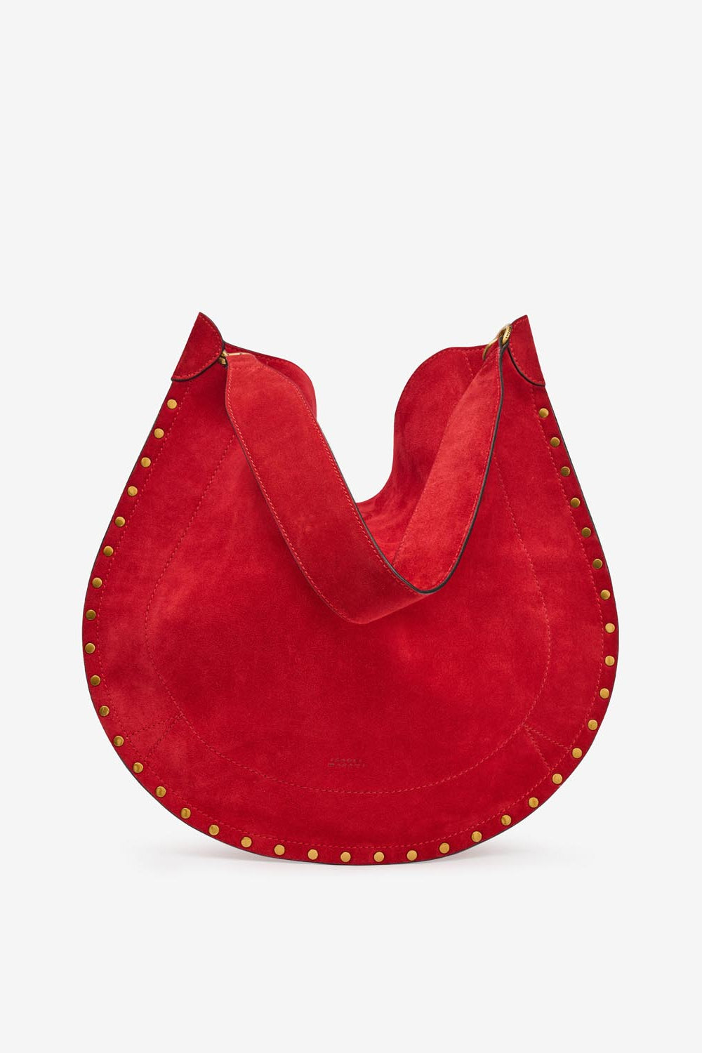 Oskan hobo soft suede calfskin leather bag - Scarlet red - Woman - 6