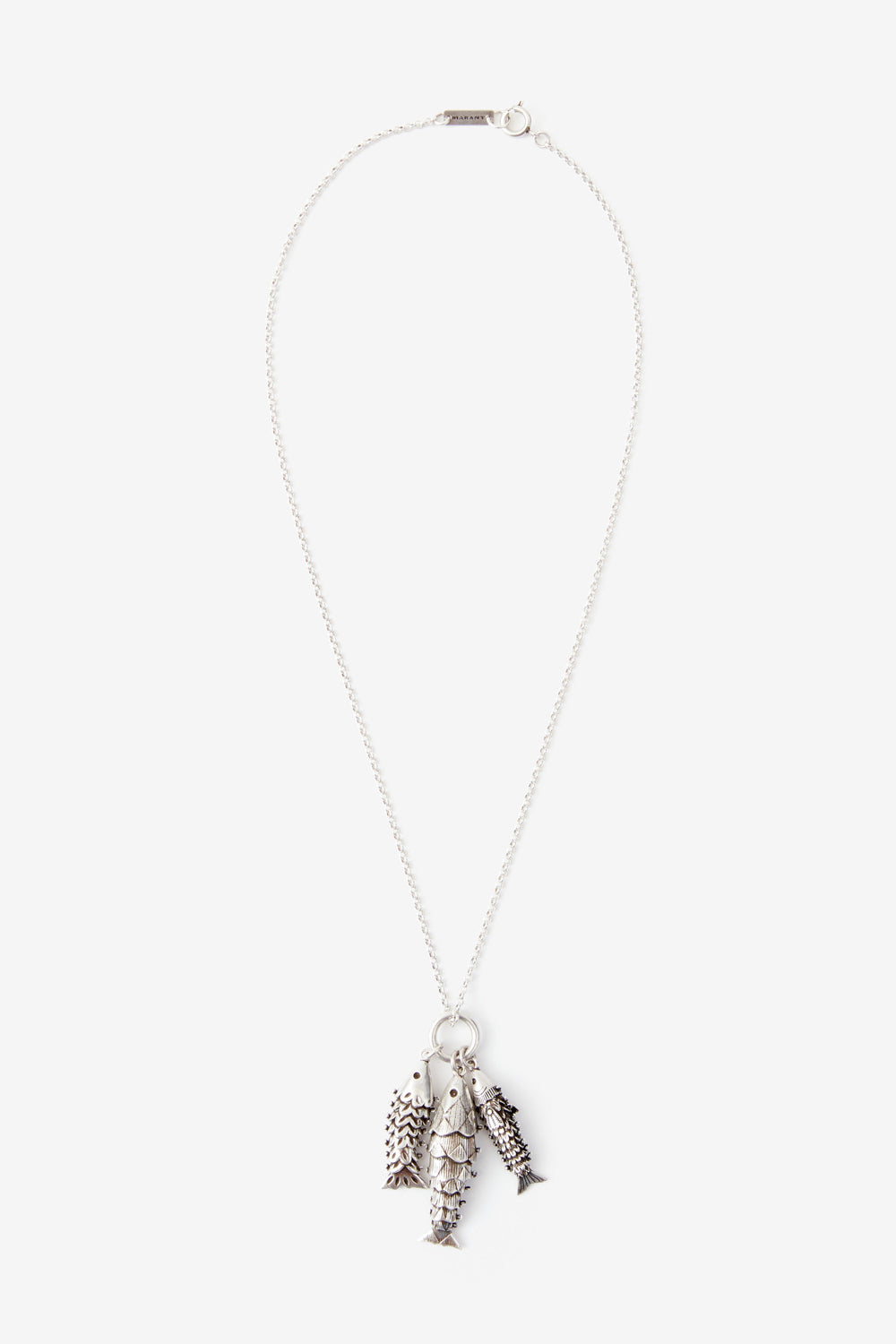 River necklace with fish-shaped pendants - Silver - Woman - 1