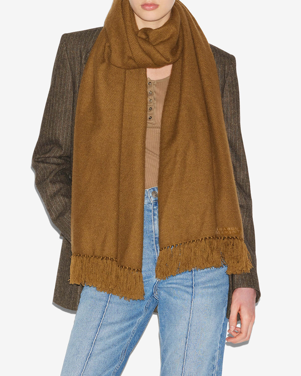 Vilana scarf Woman Khaki 1