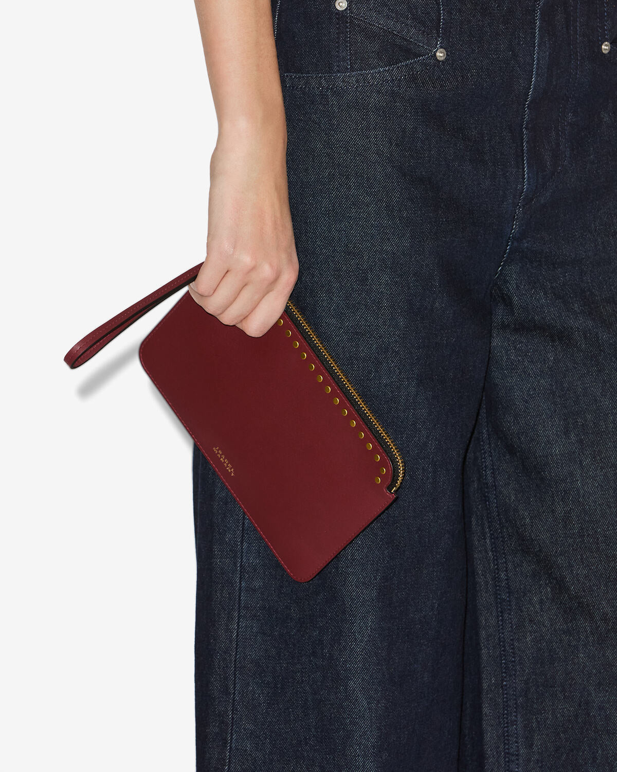 Clutch flat pouch Woman Bordeaux 6