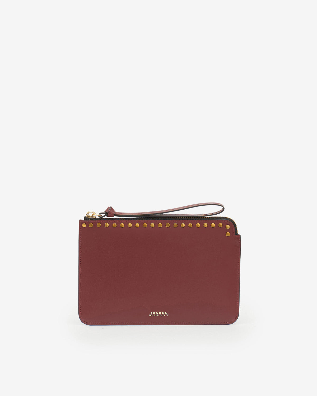Flat Pouch clutch Woman burgundy | ISABEL MARANT Official online store