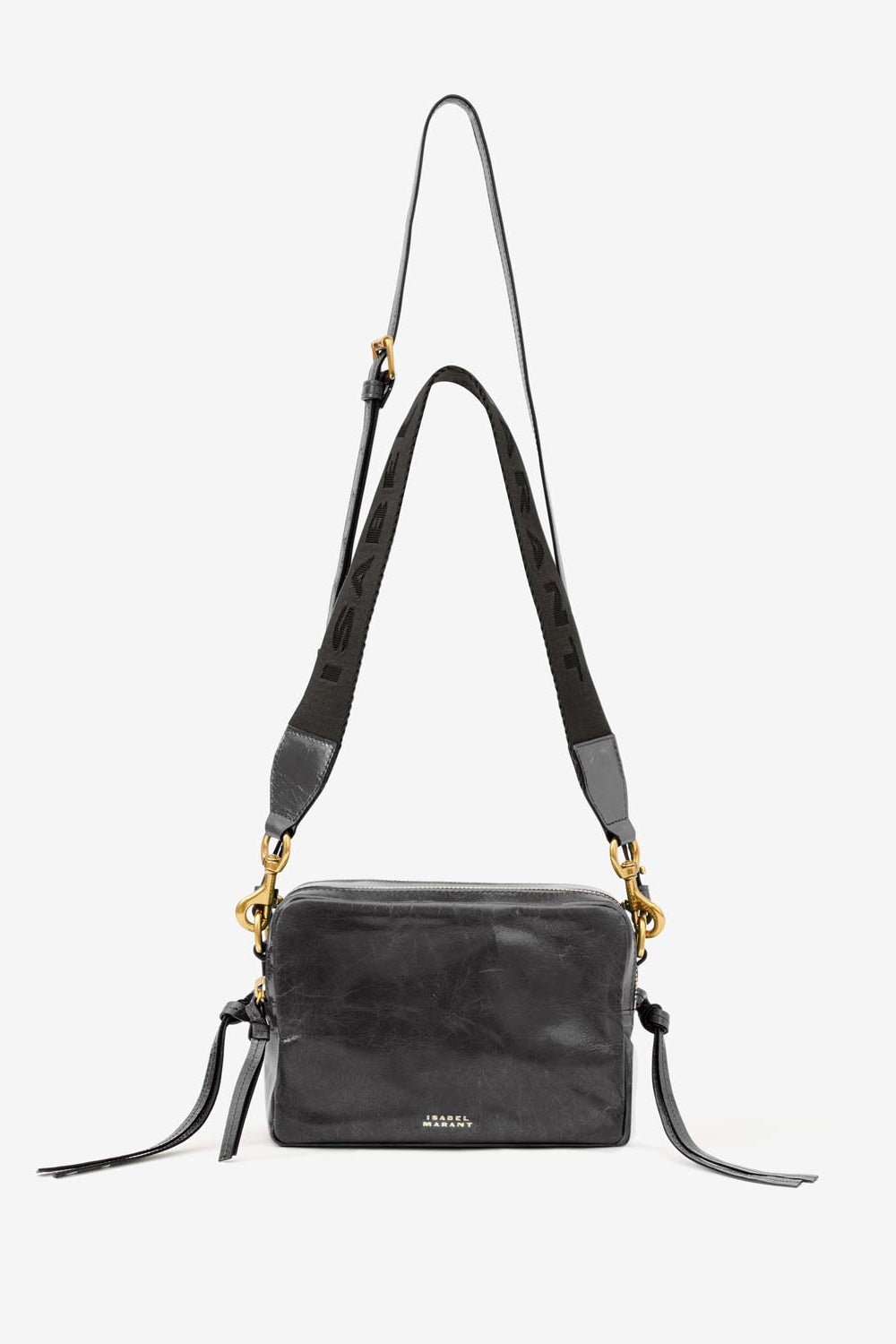 Wardy camera soft leather bag - Black - Woman - 10