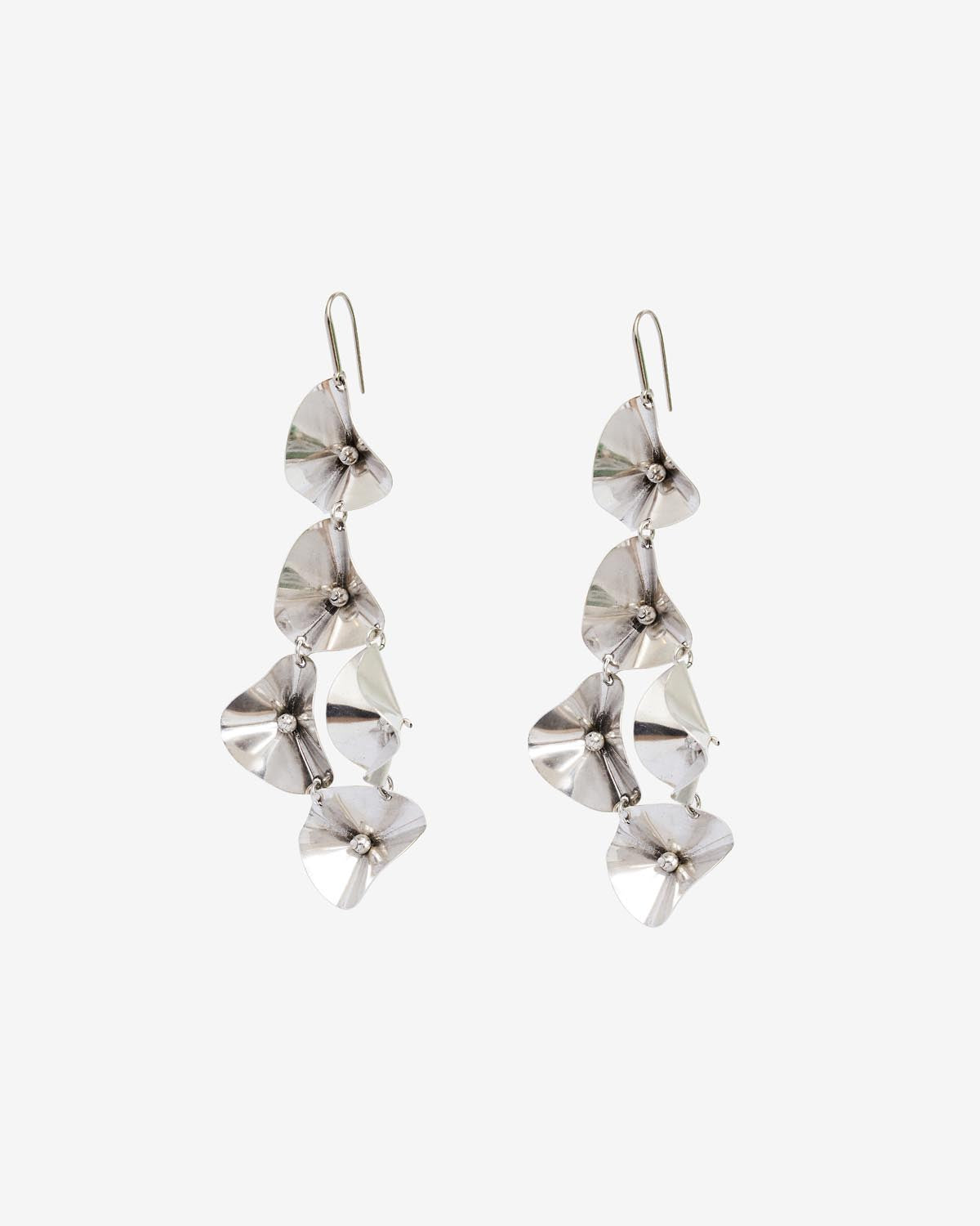 Flower power earrings Woman Silver 3