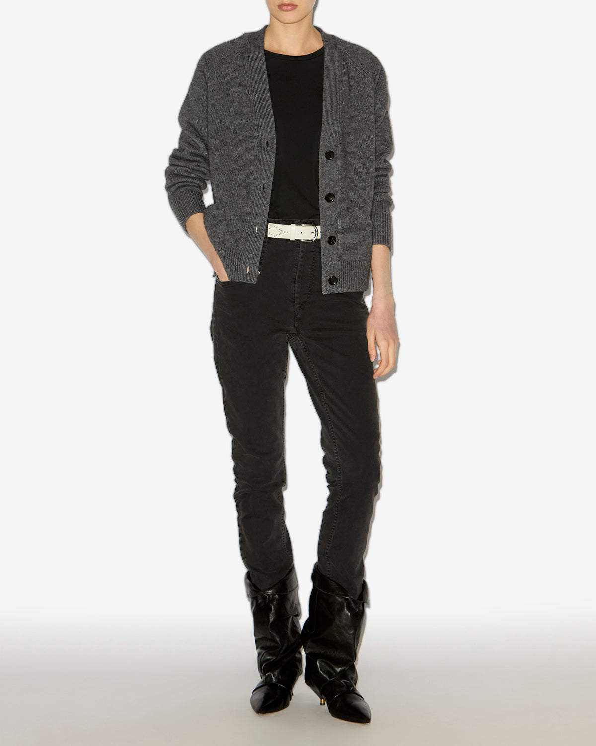 Cardigan brat Woman Anthracite 4