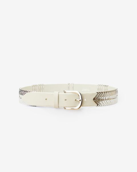 Tehora belt Woman Chalk-silver 8