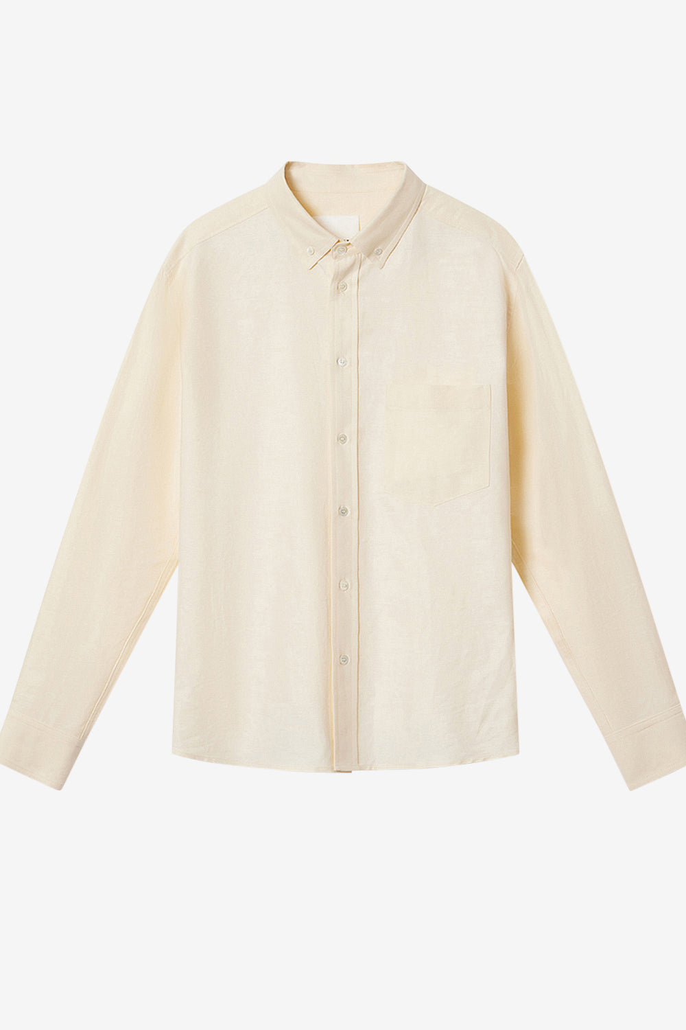 Chemise oxford en coton jasolo - Jaune clair - Man - 1