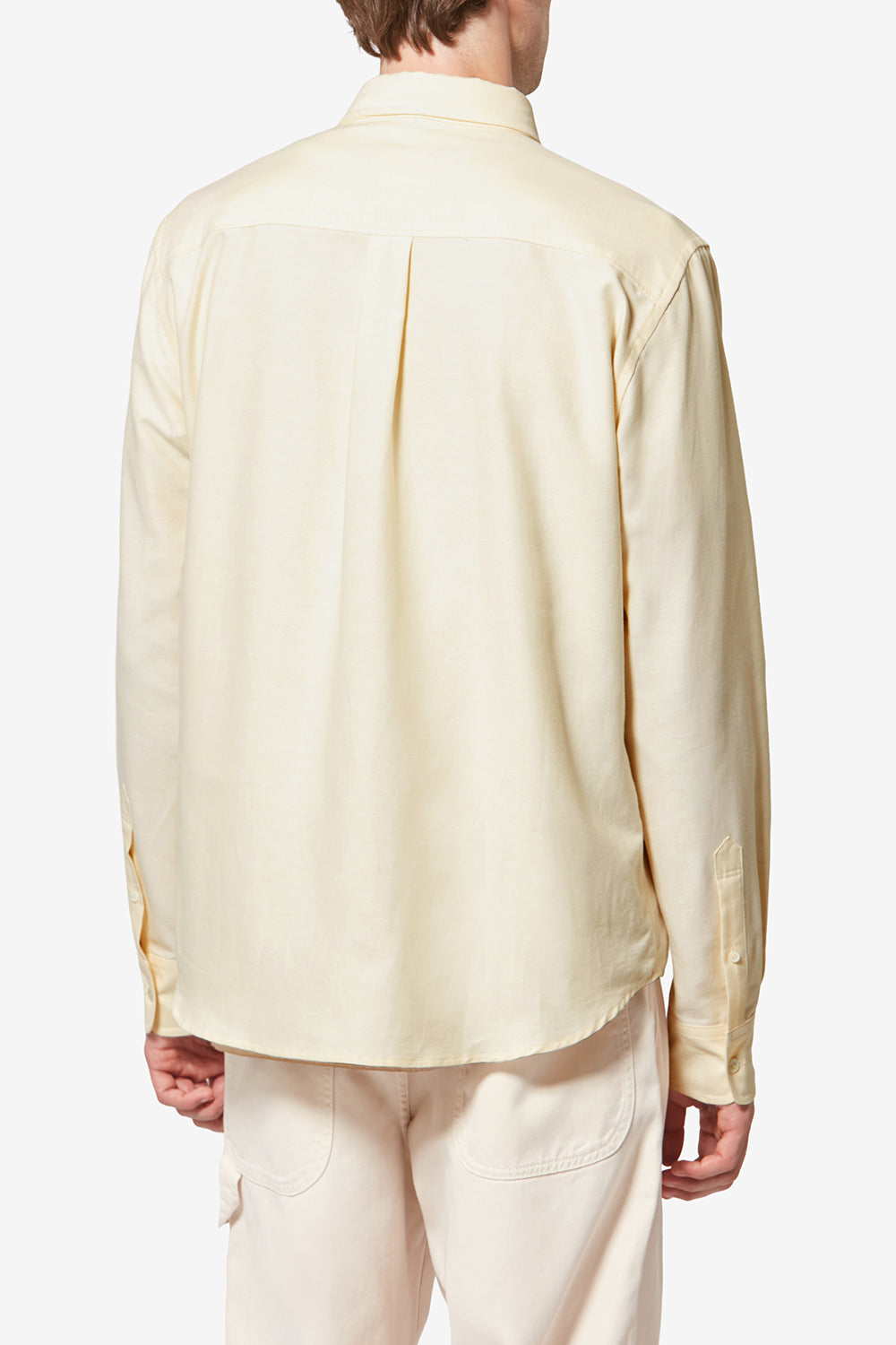 Chemise oxford en coton jasolo - Jaune clair - Man - 5