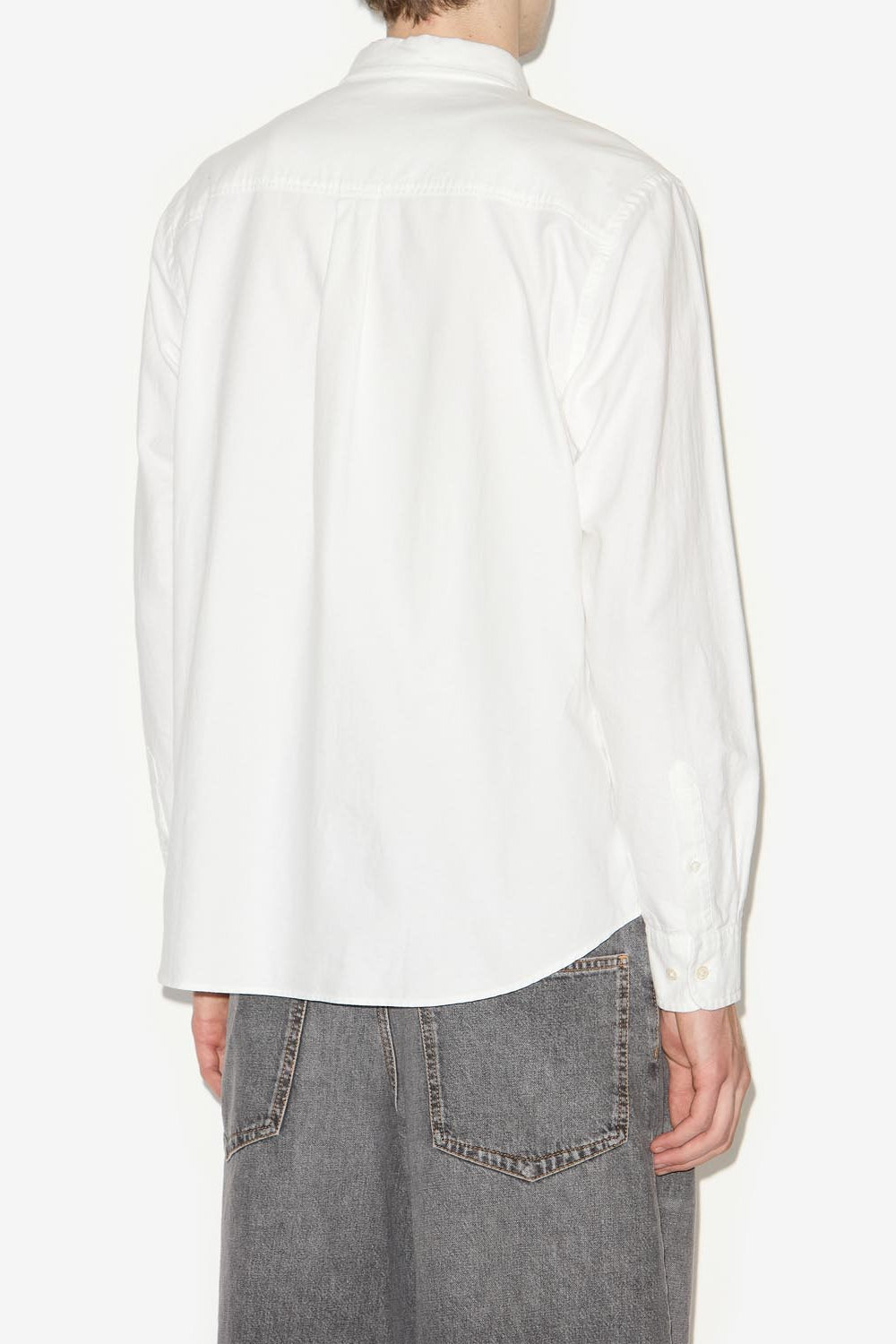 Chemise oxford en coton jasolo - Blanc - Man - 5