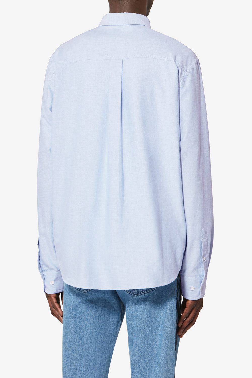 Jasolo cotton oxford shirt - Blue - Man - 5