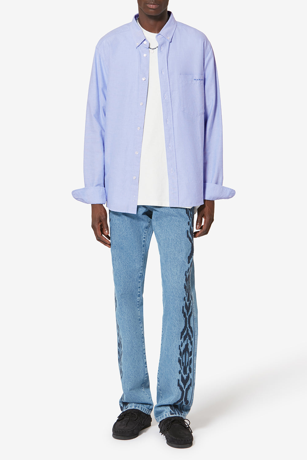 Chemise oxford  en coton jasolo - Bleu - Man - 2