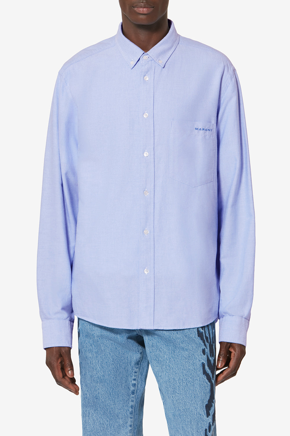 Chemise oxford  en coton jasolo - Bleu - Man - 4
