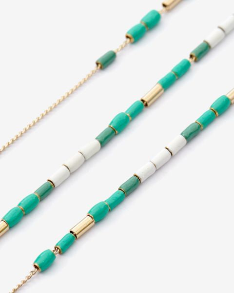 New color strip necklace Woman Turquoise 6