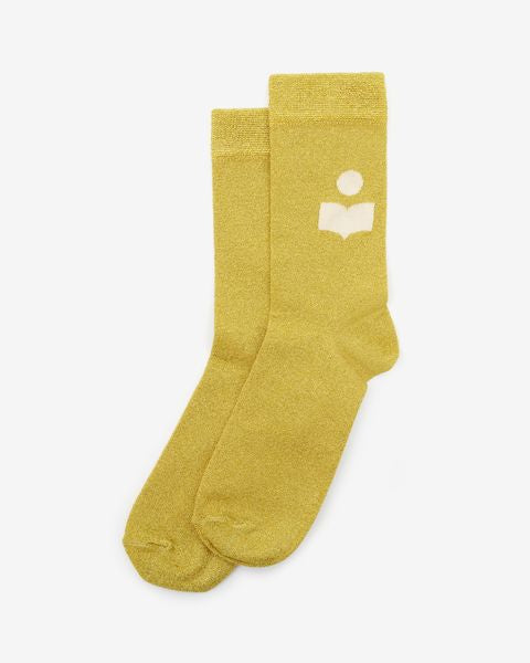 Slazia cupro socks Woman Yellow 2