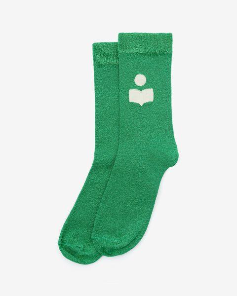 Slazia cupro socks Woman Green 2