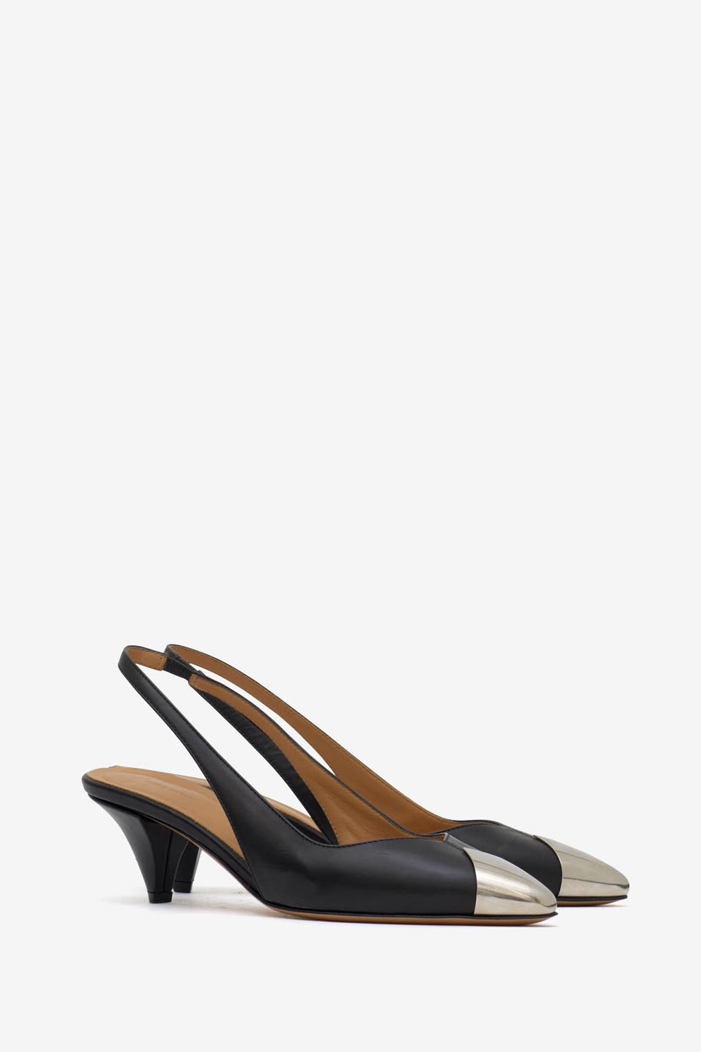 Elina smooth leather pumps - Black - Woman - 3