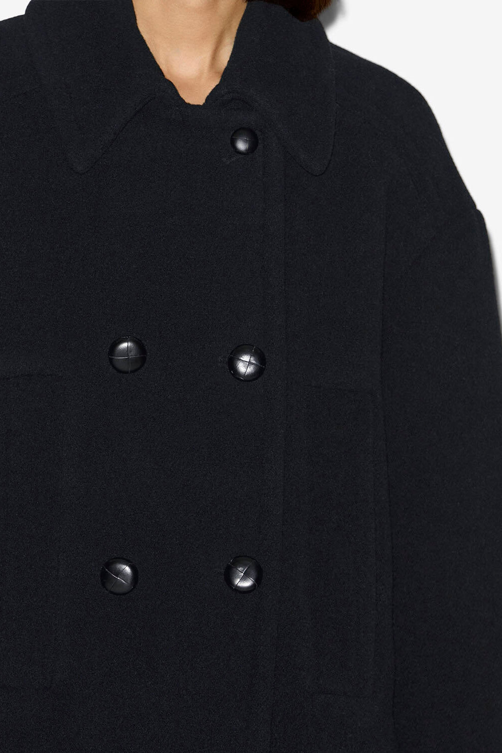 Manteau fiby en laine mélangée - Noir - Woman - 3