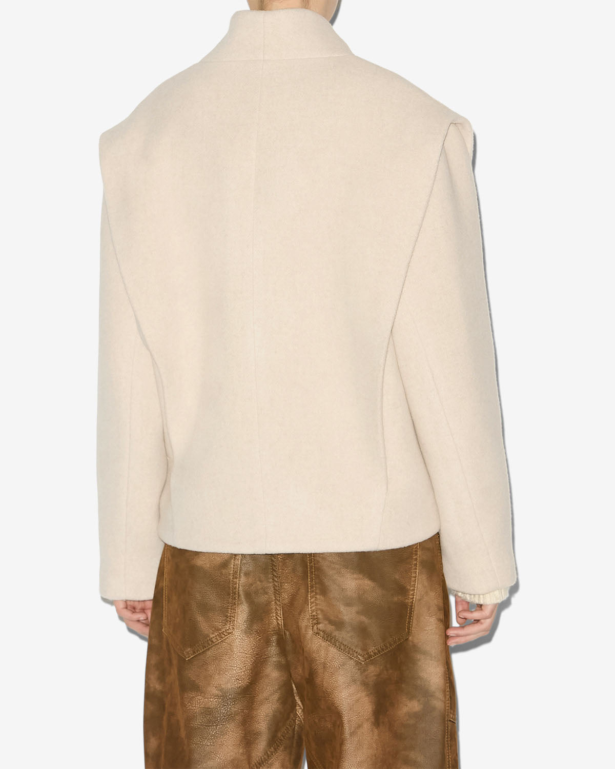 Manteau dyogo Woman Écru 3