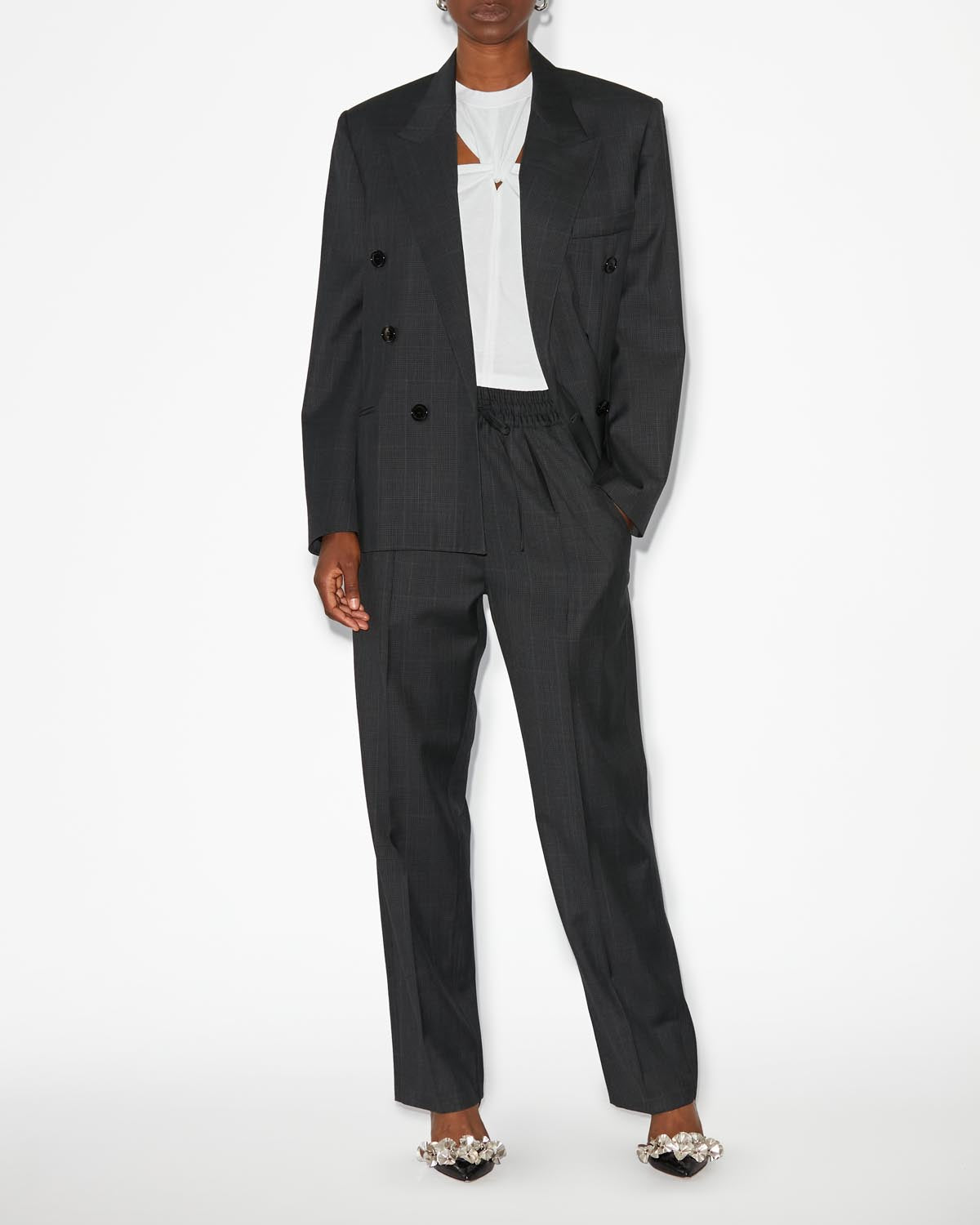 Liska pants Woman Anthracite 4